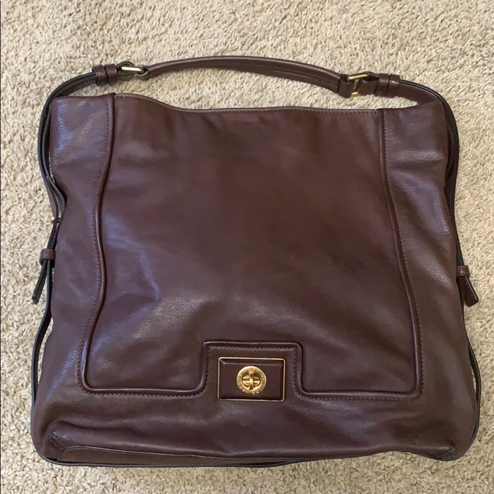 Marc by Marc Jacobs Brown Leather Tote Bag